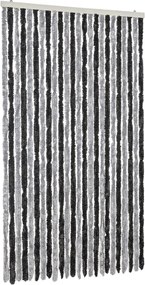 vidaXL Σήτα Εντόμων Γκρι &amp; Μαύρη 100 x 200 εκ. από Σενίλ