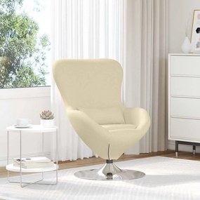 vidaXL Κάθισμα-αυγό Κρεμ 63 x 73 x 90 εκ ύφασμα