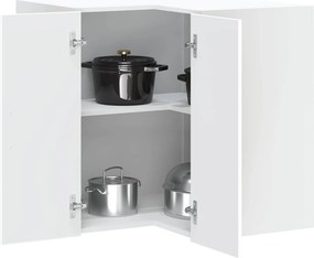 VidaXL Γωνιακό ντουλάπι τοίχου κουζίνας "Lucca" High Gloss White