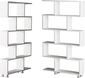 Βιβλιοθήκη Λευκό NILUFER 90x20x156
