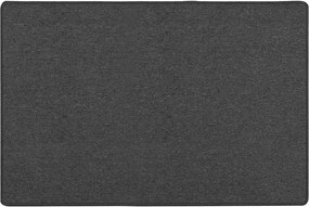 vidaXL Δερμάτινο Χαλί Σκούρο Γκρι 100 x 150 cm 100% Πολυπροπυλένιο