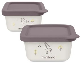 Σετ 2 αποθηκευτικά δοχεία φαγητού NATURSET CHICK Miniland