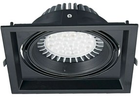 Σποτ Χωνευτό VK/03116/B 17,5x17,5x4,5cm 1xGU10/G53 50W Black VKLed Square