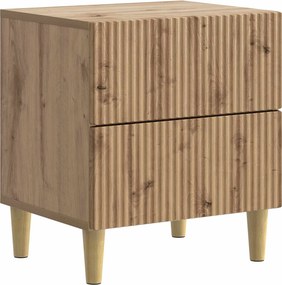 vidaXL Κομοδίνο 2 τεμ. Artisan Δρυς 43 x 34,5 x 48 εκ
