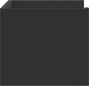 vidaXL Ράφι Τοίχου Μαύρη 70,5x35x30,5 εκ. από Επεξεργασμένο Ξύλο