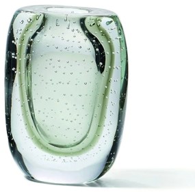 Βάζο Amara Tall 107014 15,2x7,6x20,3cm Clear-Green Philippi Γυαλί