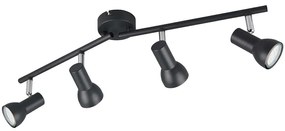 Φωτιστικό Οροφής - Σποτ Cantar R81794032 60,5x8x15,5cm 4xGU10 5W Black RL Lighting