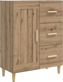 vidaXL Πλαϊνό γραφείο Artisan Δρυς 69,5 x 34 x 90 εκ.