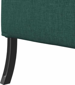 vidaXL Καναπές Υψηλής Πλάτης 101cm Σκούρο πράσινο ύφασμα