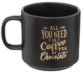 Κούπα 07.188838 450ml Black-Gold Ceramic