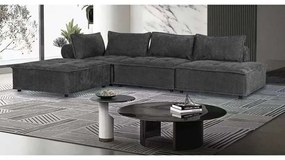 Καναπές Γωνιακός Larry Ε9820,1 301x201x75/39cm Dark Grey