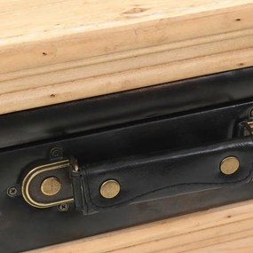 vidaXL Κομοδίνο 43 x 38 x 50 εκ. από Μασίφ Ξύλο Ελάτης