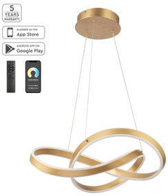 Γραμμικό Φωτιστικό SE LED SMART 60 MILEA PENDANT GOLD MAT Α5 - 101W - 600W - 77-8121