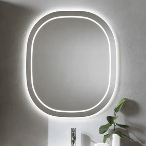 Καθρέπτης Τοίχου Helios SP.HELIOS90X100LED 90x100cm Led 13W 4000K Clear Bluelife Glass