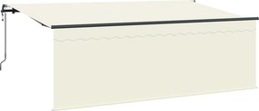 vidaXL Σκηνίτσα Αναδιπλούμενη Κρεμ 350 x 200 cm