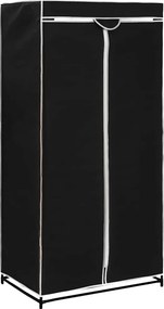 vidaXL Ντουλάπα Μαύρη 75x50x160 εκ.