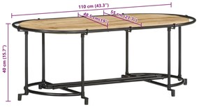 ΤΡΑΠΕΖΑΚΙ ΣΑΛΟΝΙΟΥ 110X55X40 ΕΚ. ΑΠΟ ΜΑΣΙΦ ΞΥΛΟ ΜΑΝΓΚΟ 4013497