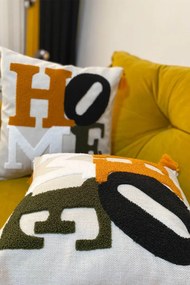 Stewehome Σετ 2 τεμαχίων μαξιλαροθήκες με κέντημα από λινό 42x42 cm