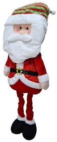 Χριστουγεννιάτικη Λούτρινη Κούκλα Άγιος Βασίλης με Πτυσσόμενα Πόδια