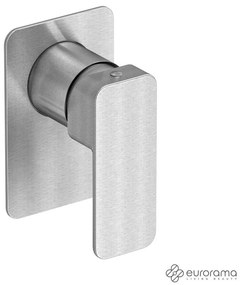 Eurorama QUADRA Μίκτης εντοιχισμού 1 εξόδου Inox Finish