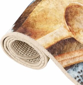 vidaXL Χαλί Κουζίνας Πλενόμενο Πολύχρωμο 60x180 εκ.