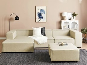 Πολυμορφικός γωνιακός καναπές Berwyn J105, Beige, 326x180x68cm, 78 kg, Πόδια: Πλαστική ύλη | Epipla1.gr