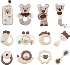 Κουδουνίστρες (Σετ 12τμχ) Bebe Stars Teddy Bear 60-103