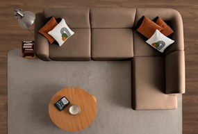 Corner Sofa S-Loft Right - Brown Brown