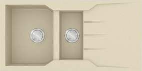 Sanitec Ultra Granite 802 (100x50) - Γρανιτένιος νεροχύτης - Ocra