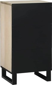 vidaXL Γραφείο Λευκό 40 x 33 x 75 εκ. Μασίφ ξύλο μάνγκο