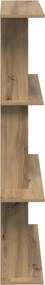 vidaXL Ράφι Τοίχου Artisan Δρυς 100 x 20 x 126 εκ. Επεξεργασμένο Ξύλο