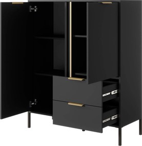 Μπουφές Larry 2D2S-Anthraki - 103.30Χ39.50Χ123.40cm