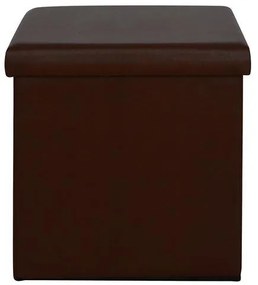 ΣΚΑΜΠΩ ΜΕ ΑΠΟΘΗΚΕΥΤΙΚΟ ΧΩΡΟ ALEX PU ΣΚΟΥΡΟ ΚΑΦΕ 38x38x38 εκ.