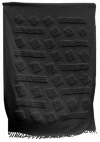 Ριχτάρι Βαμβακερό Μαύρο Art Et Lumiere 130x170εκ. 10467