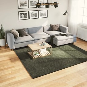 vidaXL Χαλί HUARTE Green 240 x 240 cm 100% Πολυεστέρας Επίπεδος