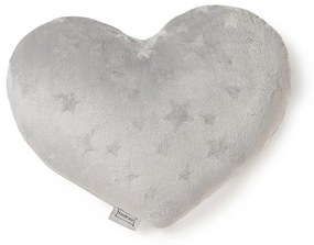Διακοσμητικό Μαξιλάρι Flannel 45x45εκ. Starito Heart Silver Melinen 2000046501