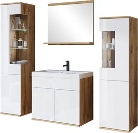 Σετ μπάνιου Nairobi-Λευκό - Φυσικό