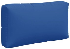 Μαξιλάρια Παλέτας 3 τεμ. Μπλε Ρουαγιάλ Υφασμάτινα - Μπλε