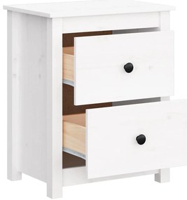 vidaXL Κομοδίνο 50 x 35 x 61,5 εκ. από Μασίφ Ξύλο Πεύκου