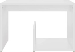 vidaXL Τραπέζι Βοηθητικό Λευκό 59 x 36 x 38 εκ. από Επεξ. Ξύλο