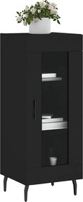 vidaXL Ντουλάπι Μαύρο 34,5 x 34 x 90 εκ. από Επεξεργασμένο Ξύλο