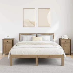 vidaXL Κομοδίνο 2 pcs artisan δρυς 40 x 42 x 60 εκ. Επεξεργασμένο ξύλο