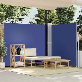 vidaXL Σκίαστρο Πλαϊνό Συρόμενο Μπλε 180 x 600 εκ.