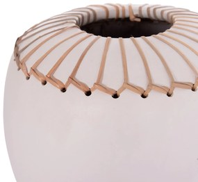 ΕΠΙΤΡΑΠΕΖΙΟ ΔΙΑΚΟΣΜΗΤΙΚΟ ΒΑΖΟ LENNOX HM4675.02L TΕΡΑΚΟΤΑ ΣΕ ΛΕΥΚΟ--Φ22x20Υεκ. (1 Τεμμάχια)