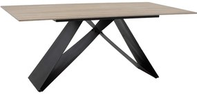 Intrahome Τραπέζι Sabrina Intrahome sintered stone sonoma-μαύρο 180x90x75εκ | SKU: INTRAPA-130111254