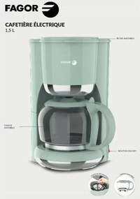 Καφετιέρα Φίλτρου Fagor FG1560 1,5 L 12 Kopper