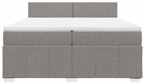 ΚΡΕΒΑΤΙ BOXSPRING ΜΕ ΣΤΡΩΜΑ TAUPE 200X200 ΕΚ. ΥΦΑΣΜΑΤΙΝΟ 3289472