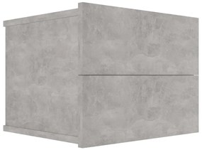 vidaXL Κομοδίνο Γκρι του Σκυροδέματος 40 x 30 x 30 εκ. από Επεξ. Ξύλο