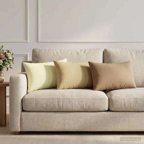 vidaXL Κάλυμμα Μαξιλαριού 2 τμχ. HEERLEN Taupe 30 x 50 cm Πολυεστέρας