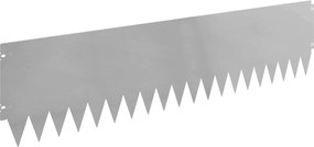 vidaXL Περίγραμμα γκαζόν 10 τμχ. 103 x 25 εκ Galvanised Steel Ασημί
